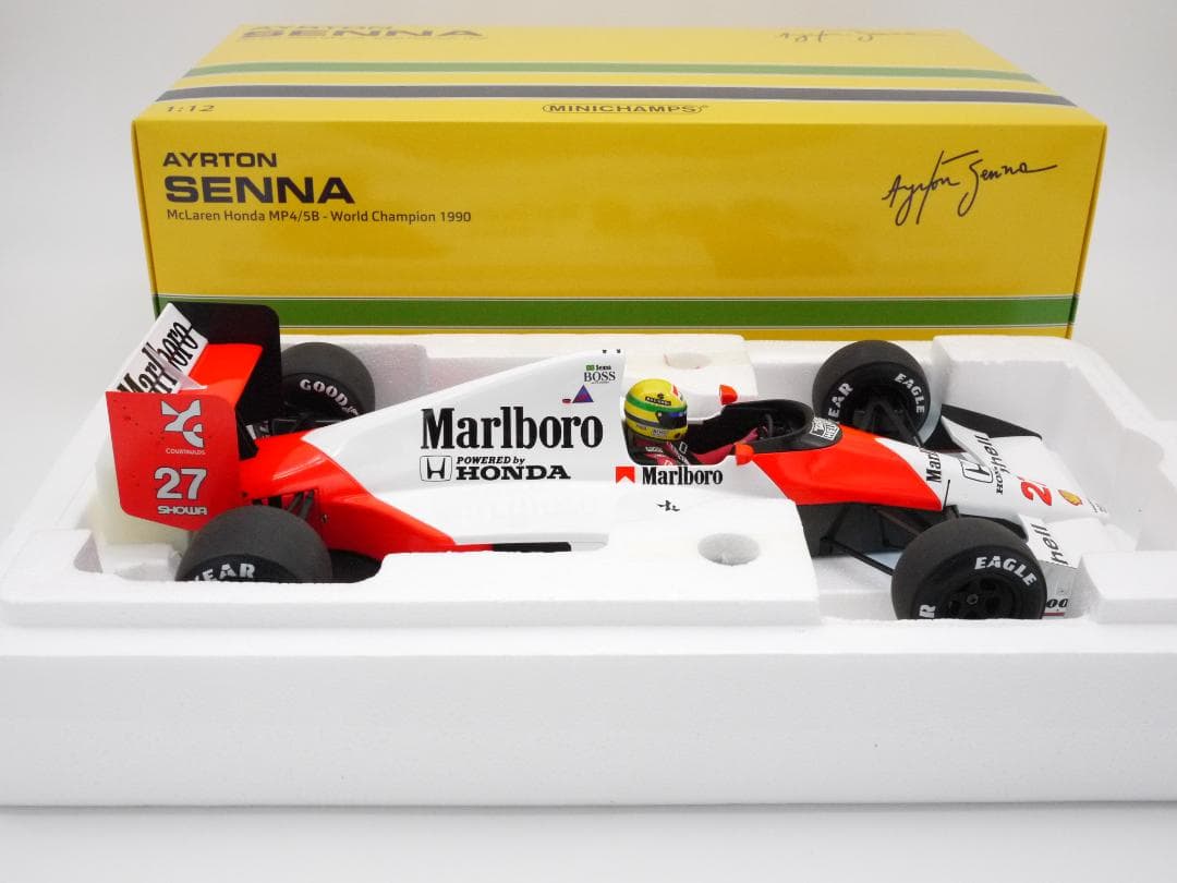 1/12 マクラーレン MP4/5B マルボロ A.セナ チャンピオン PMA