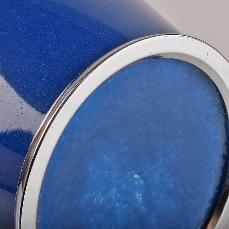 七宝焼　鶴文　花瓶　時代箱付　M　R8883B