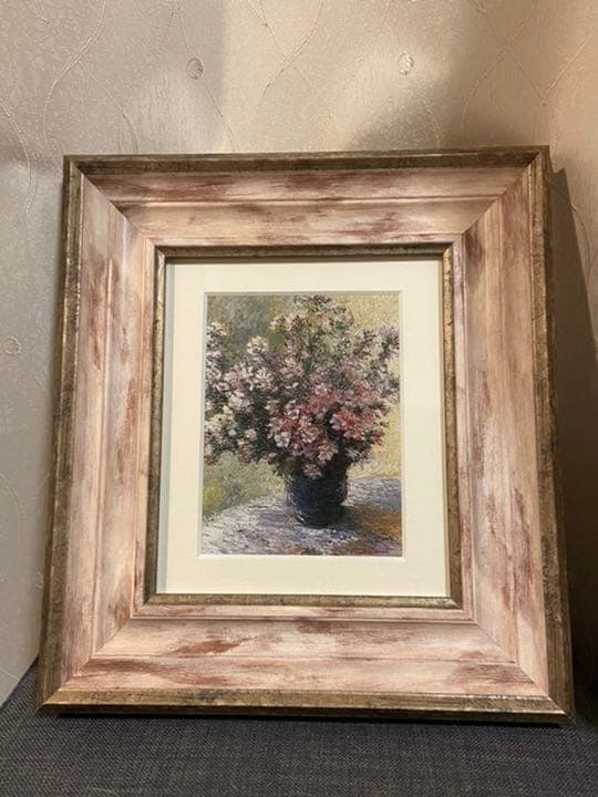 ※値引しました‼️【新品】花瓶の花/クロード・モネ/額付き/絵画/美品