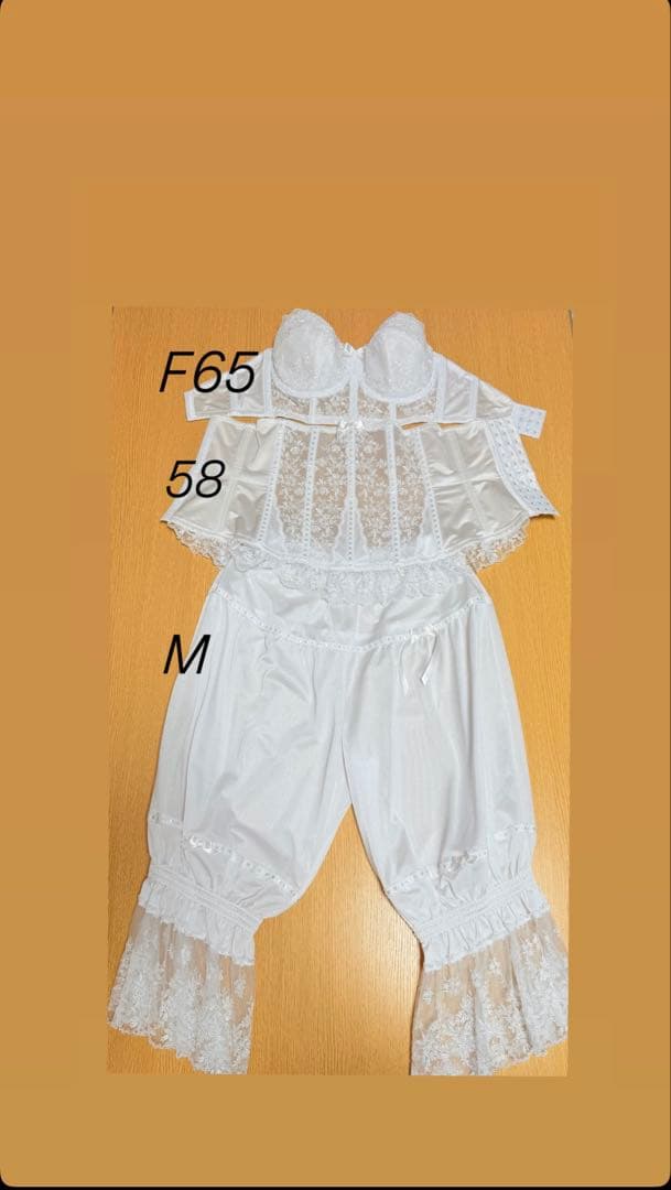 【美品】セモアブライダルインナー F65 58 M