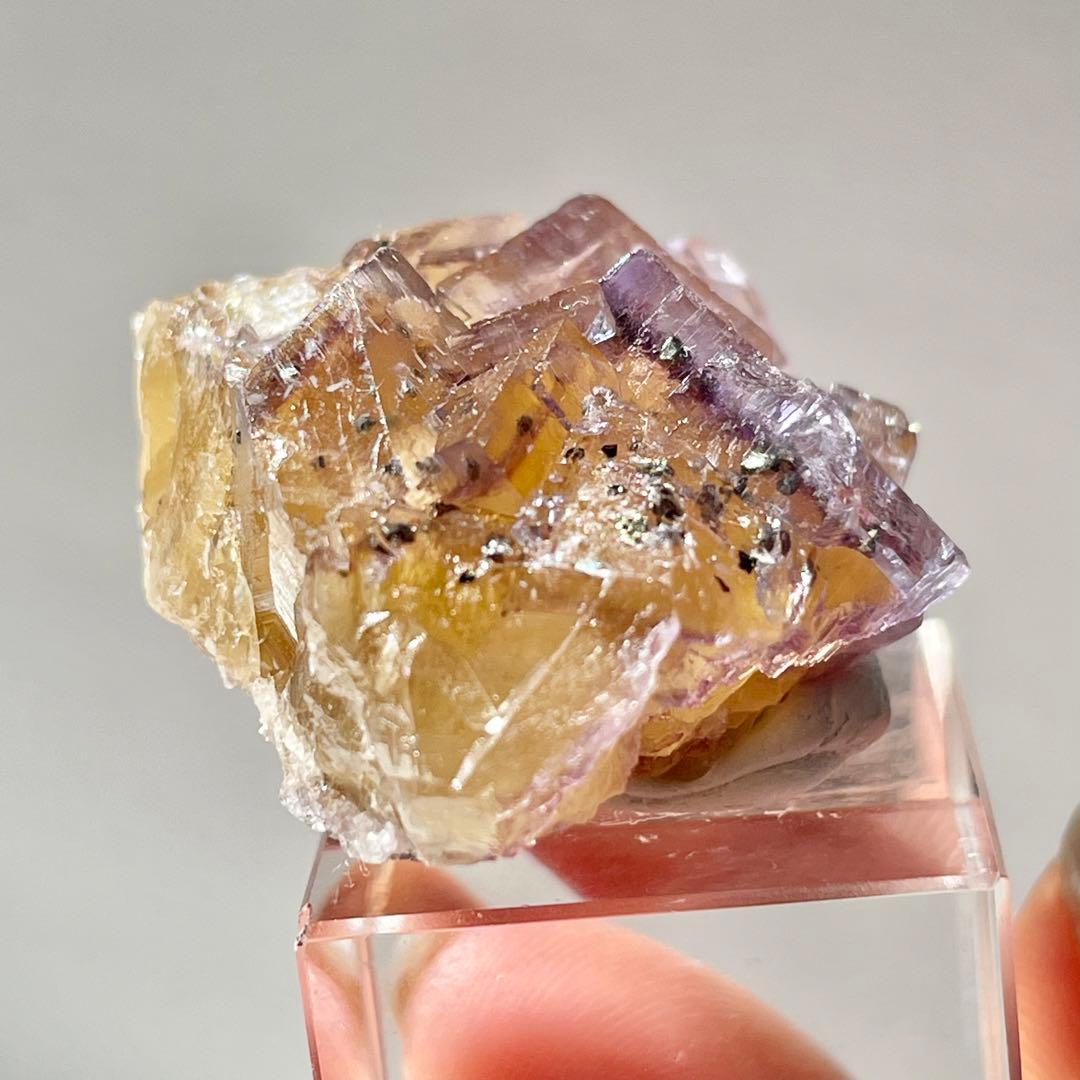 384 イリノイ州産 フローライト&キャルコパイライト