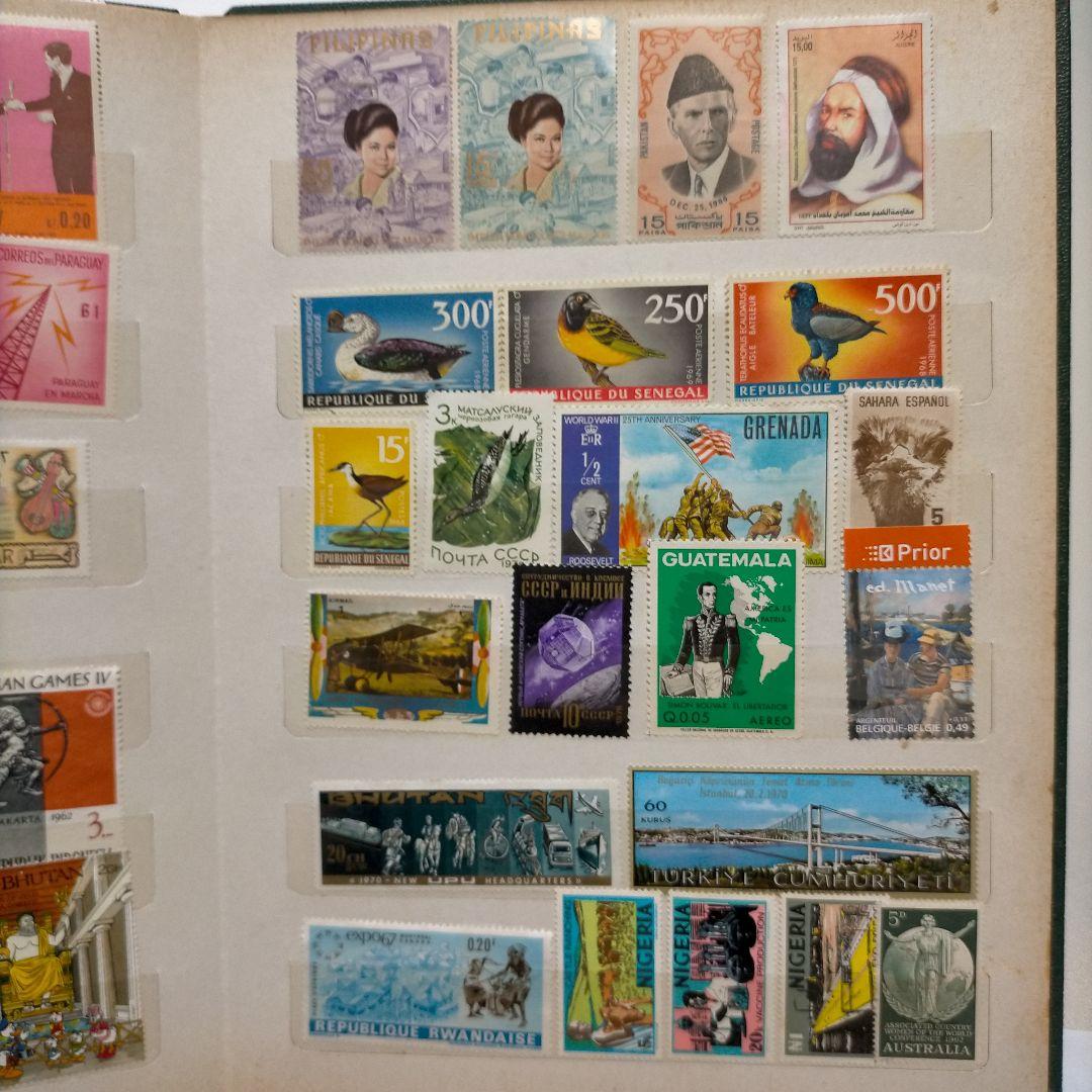 【売約】1875 【未使用】外国切手 世界各国 ヴィンテージ バラ切手大量まとめ