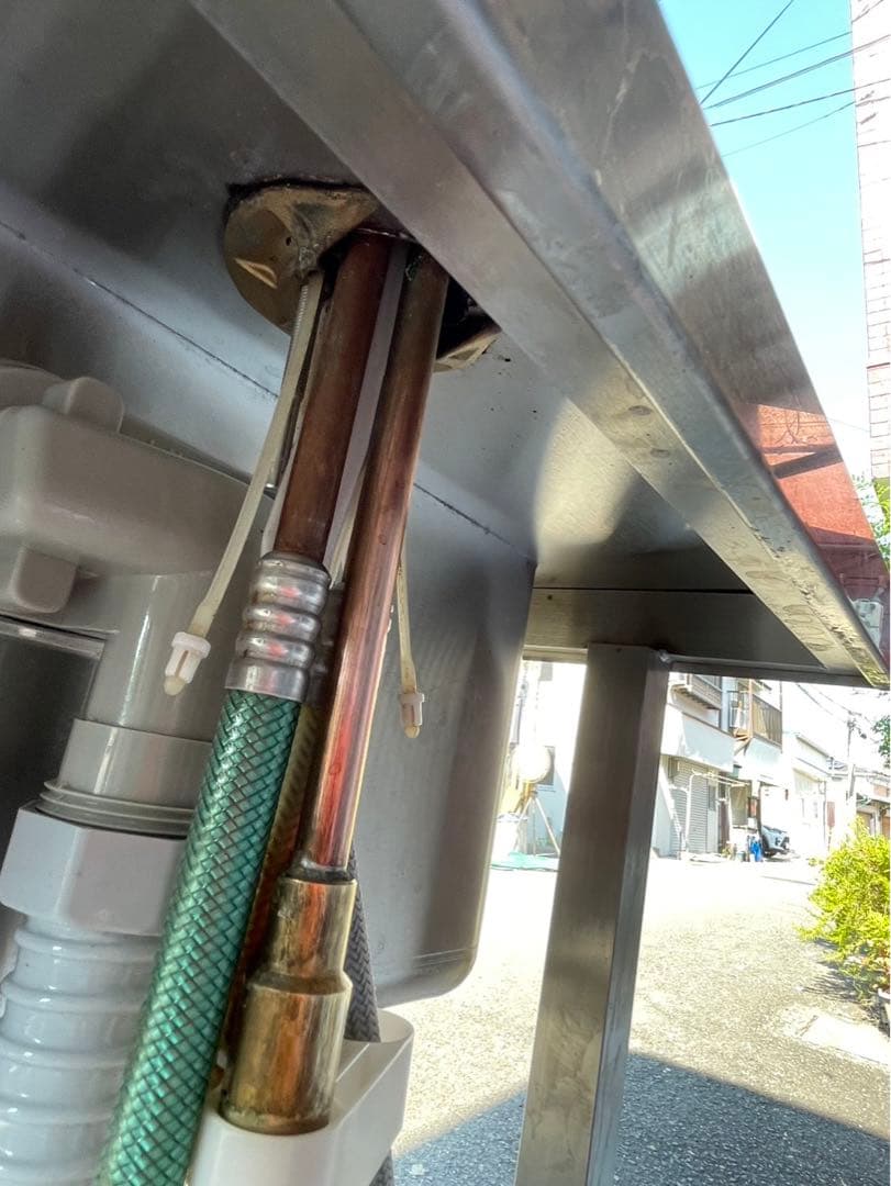 特注品 業務用 1槽シンク 伸びる 混合水栓付き 幅700×奥650×高さ850