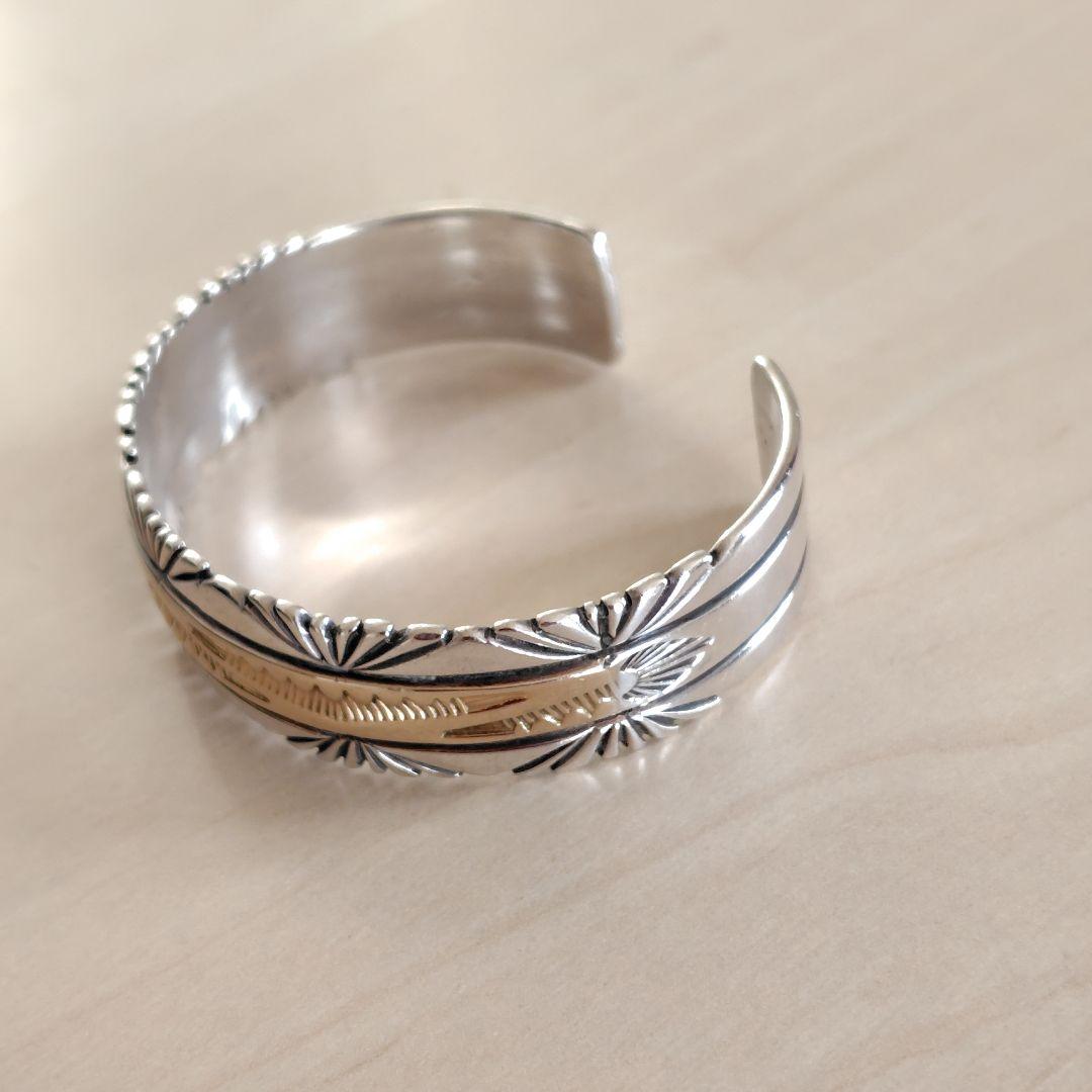 victor hicks ビクターヒックス シルバー 14K バングル ナバホ