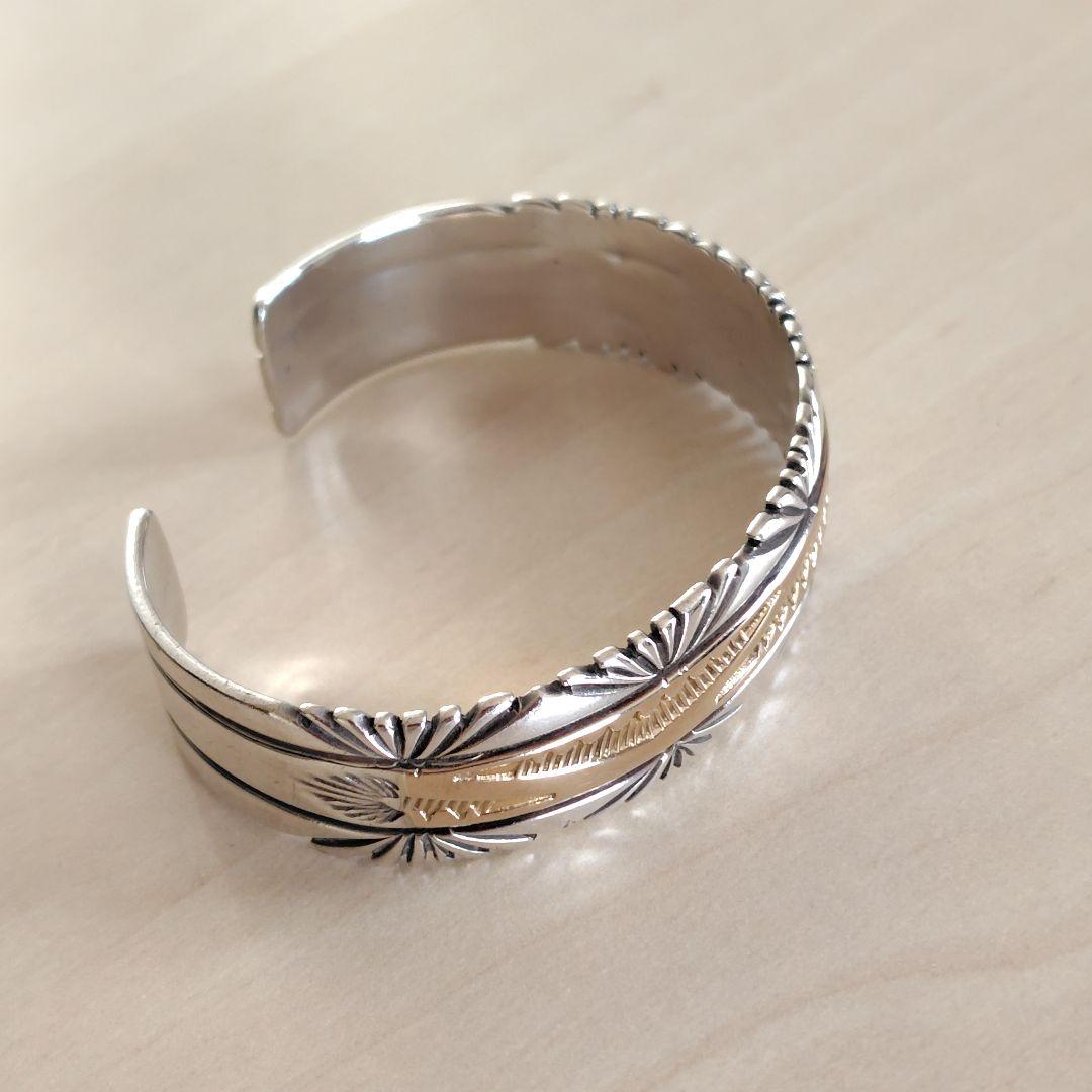 victor hicks ビクターヒックス シルバー 14K バングル ナバホ