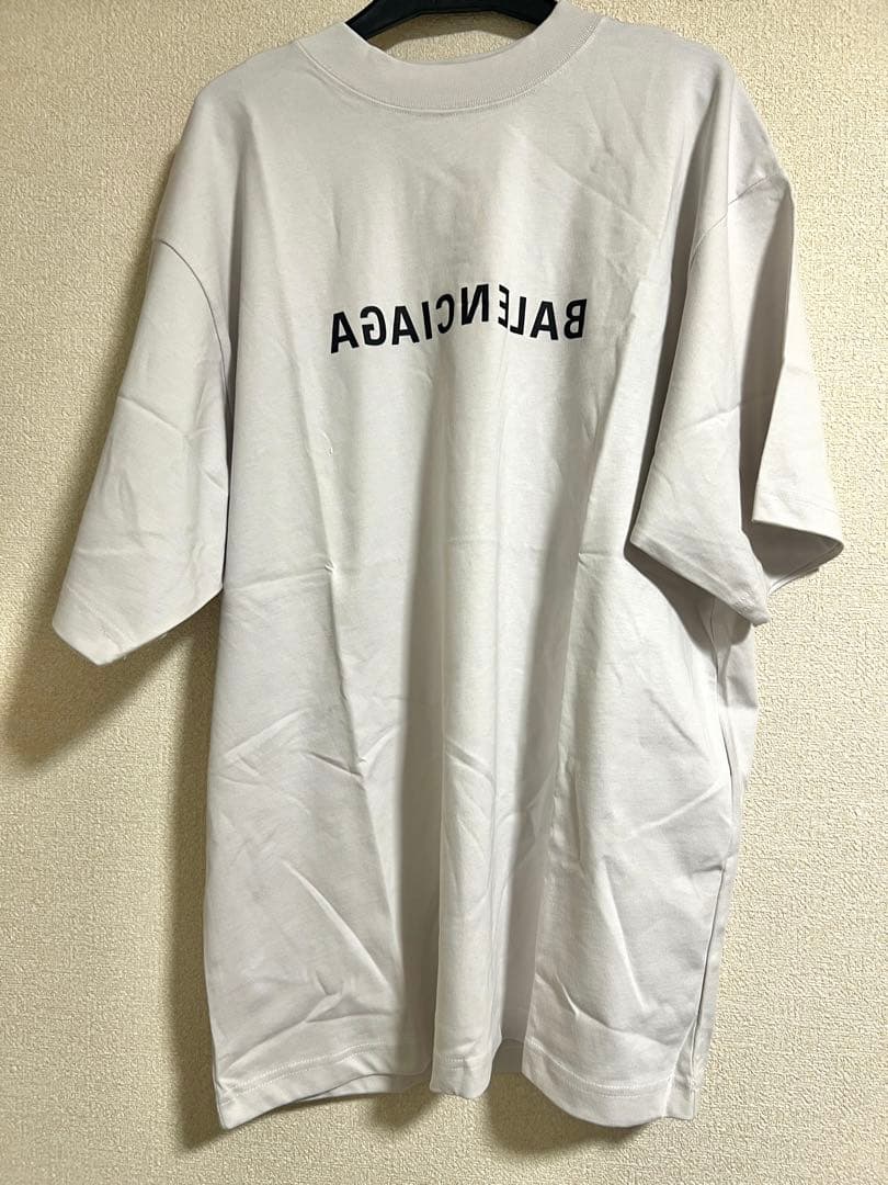 BALENCIAGA バレンシアガ 反転ロゴ ホワイト Tシャツ