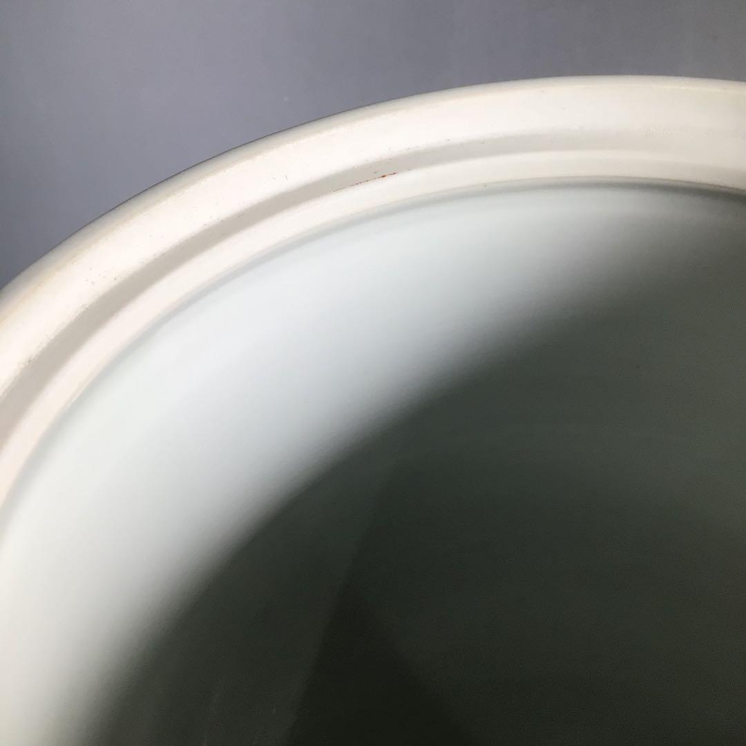 Ｎ６３３　水指　『橋本龍岳造』『赤絵花鳥図』『細水指』　共箱　茶道具