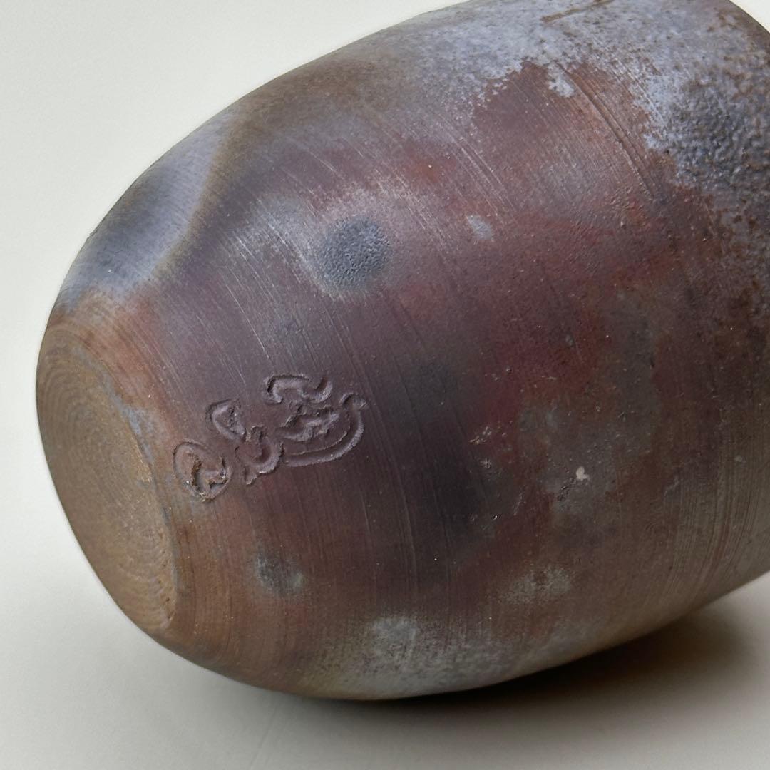 備前焼 茶入 小壺 共箱・仕覆付き 骨董品　アンティーク