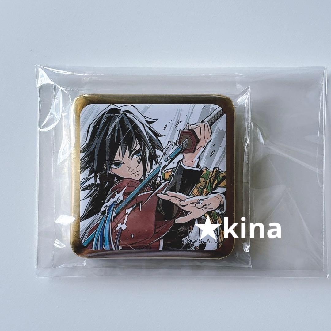 鬼滅の刃　スクエア缶バッジ　冨岡義勇