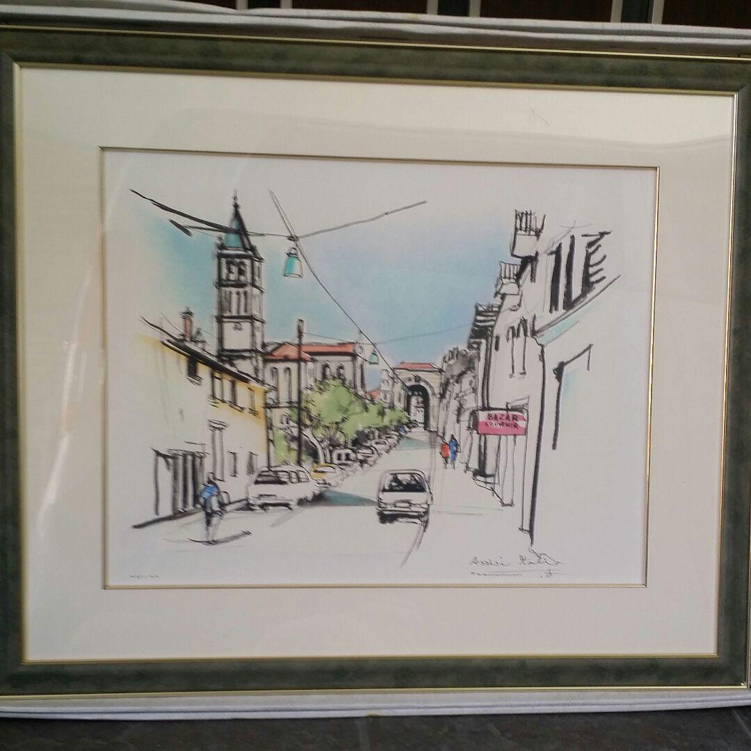 リトグラフ　立松脩