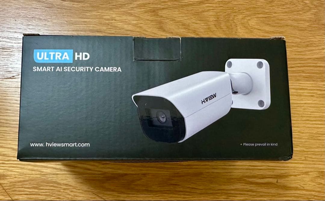 H.View 防犯カメラ 4K 800万画素 24/7フルカラー