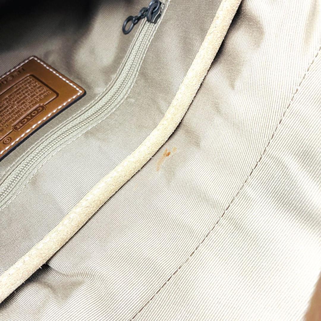 コーチ ソーホー ハンドバッグ ショルダーバッグ スウェード レザー ベージュ