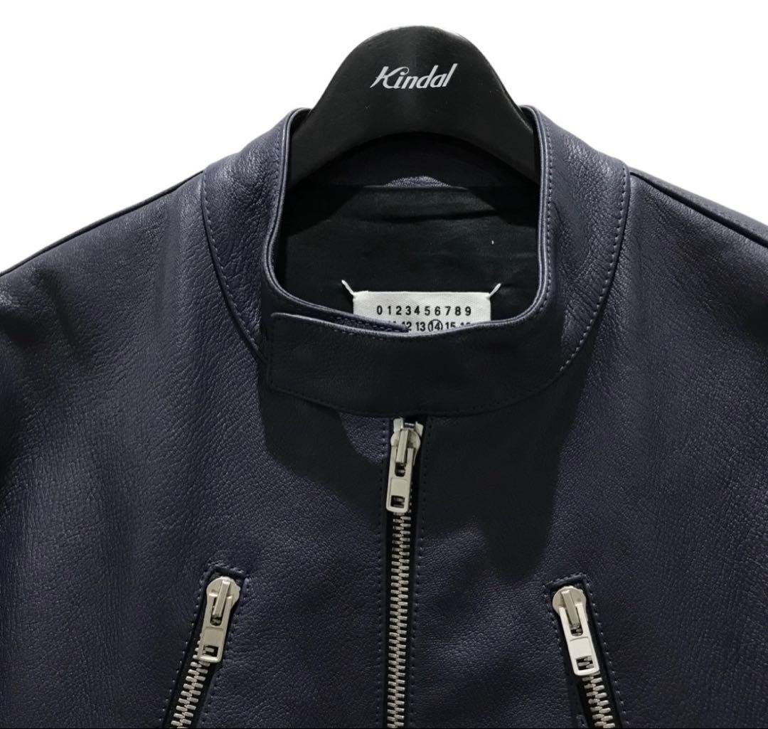 Maison Margiela ネイビー レザージャケット