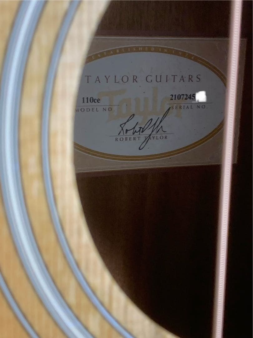 【難あり】Taylor 110ce トップ割れ＋傷
