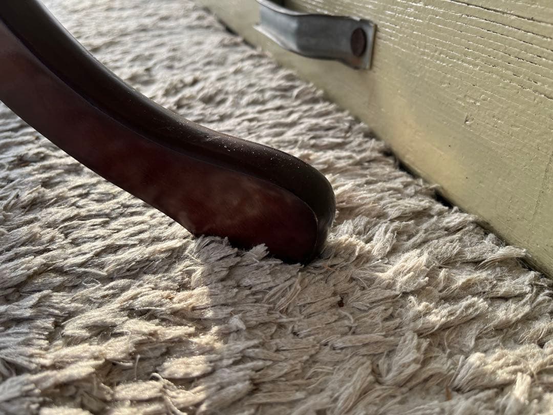 ポールハンガー/コートハンガー/ハンガーラック/真鍮フック/ダークブラウン