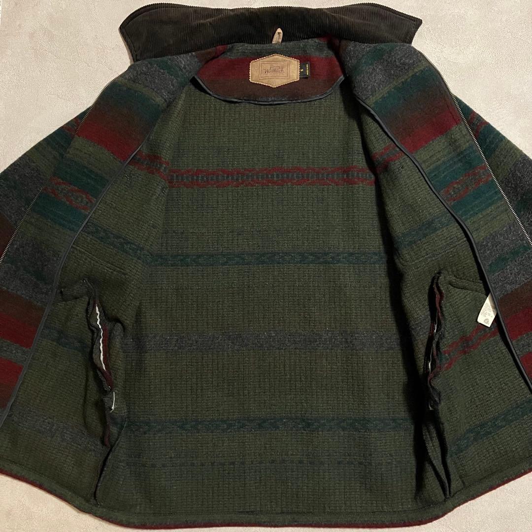 90's Woolrich ウールリッチ ネイティブボーダー ウールジャケット