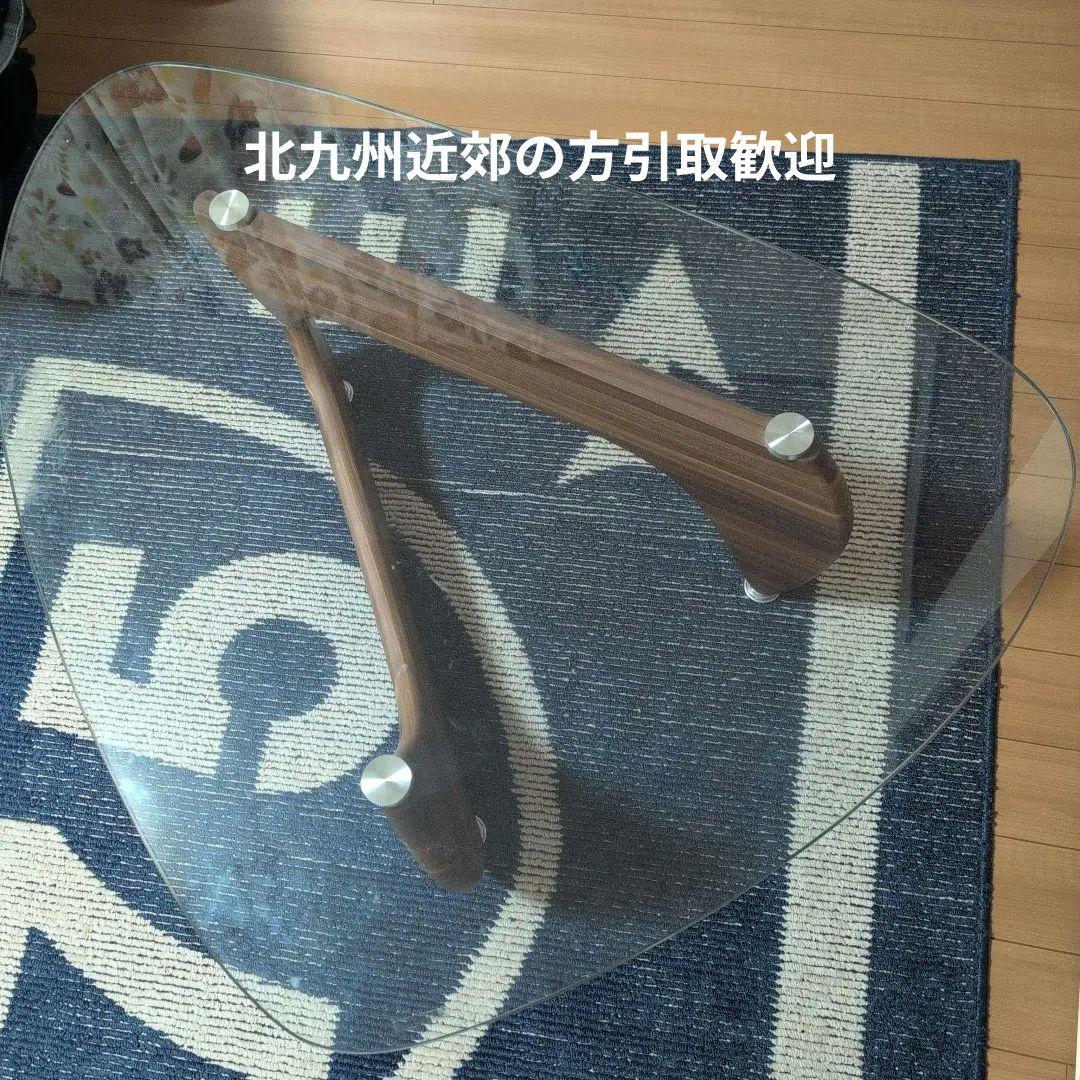 直接引き取り限定　ガラステーブル　コーヒーテーブル　サイドテーブル　ローテーブル