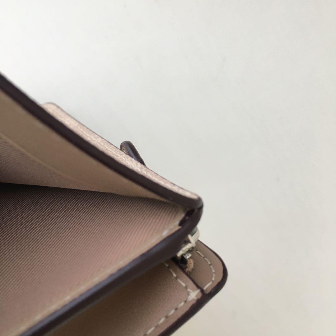 コーチ 財布 レディース 2つ折り 折財布 アウトレット ライトカーキベージュ