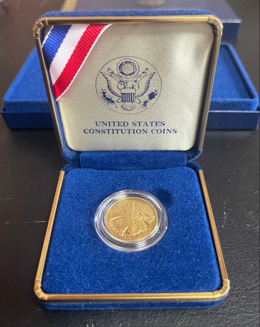 1987年 五ドル金貨 フェザーデザイン