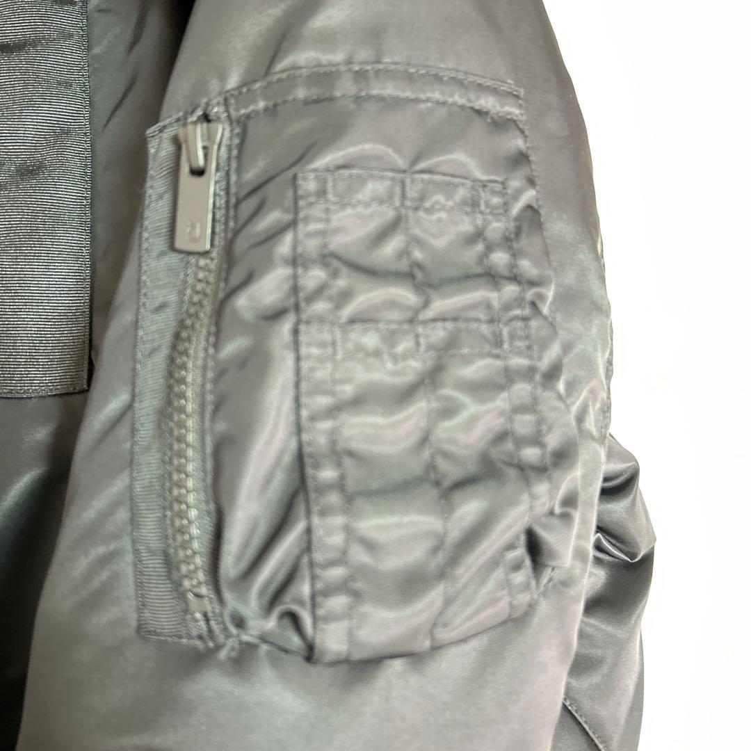 【美品】ユニクロ +J ハイブリッドダウンオーバーサイズMA-1ブルゾン