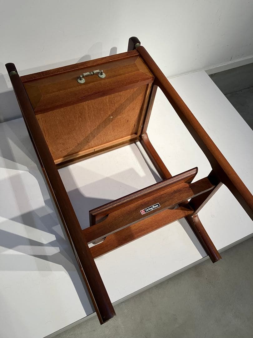 オールド・コイズミの木製コンソールテーブル、レトロ、キツツキ、天童木工、