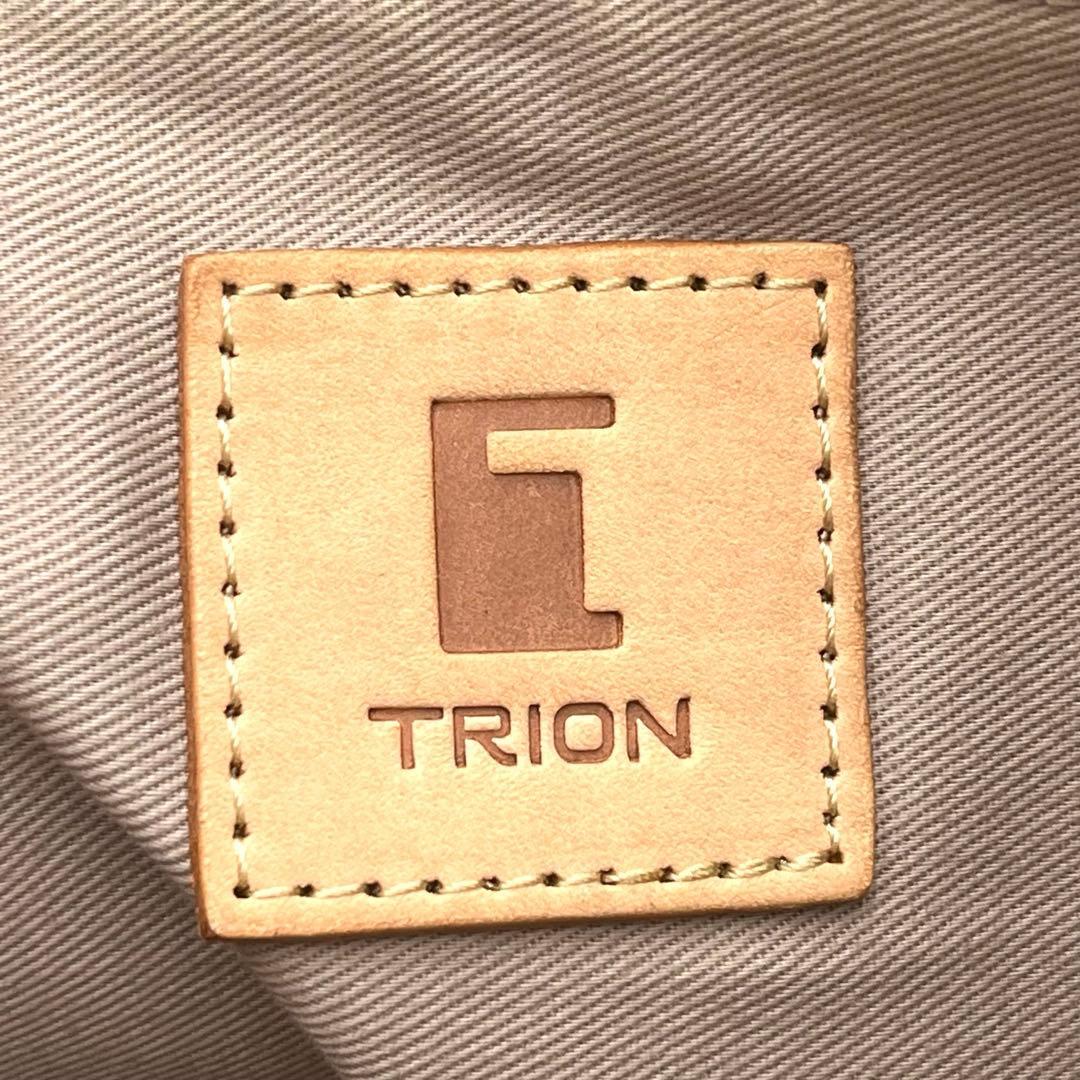 TRION トライオン 本革 ビジネスバッグ ブリーフケース A4可 ネイビー