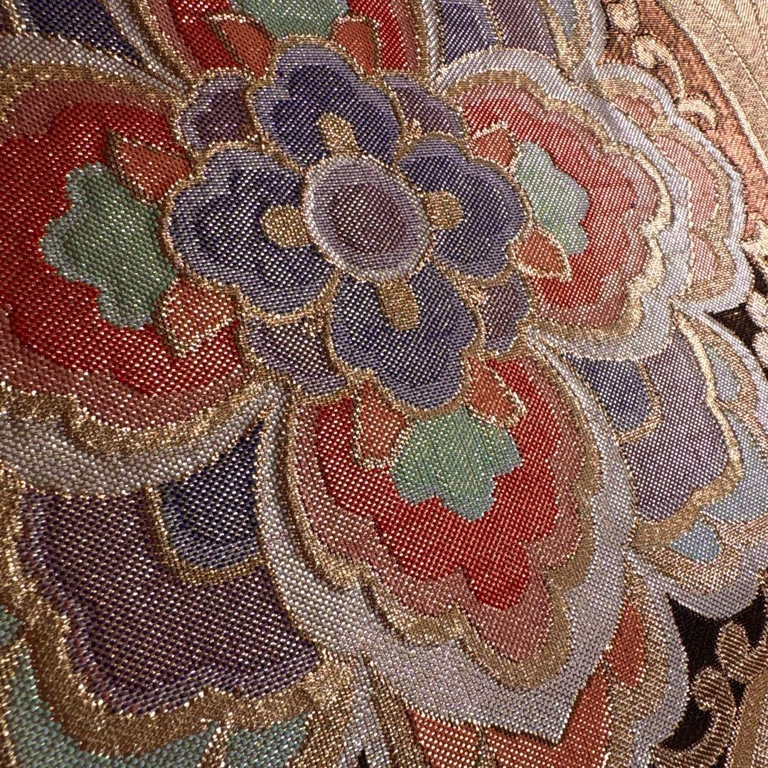 (う58) 煌紫モダン ✦ 洗練幾何学が映えるアンティーク振袖㊗️帯と②セット