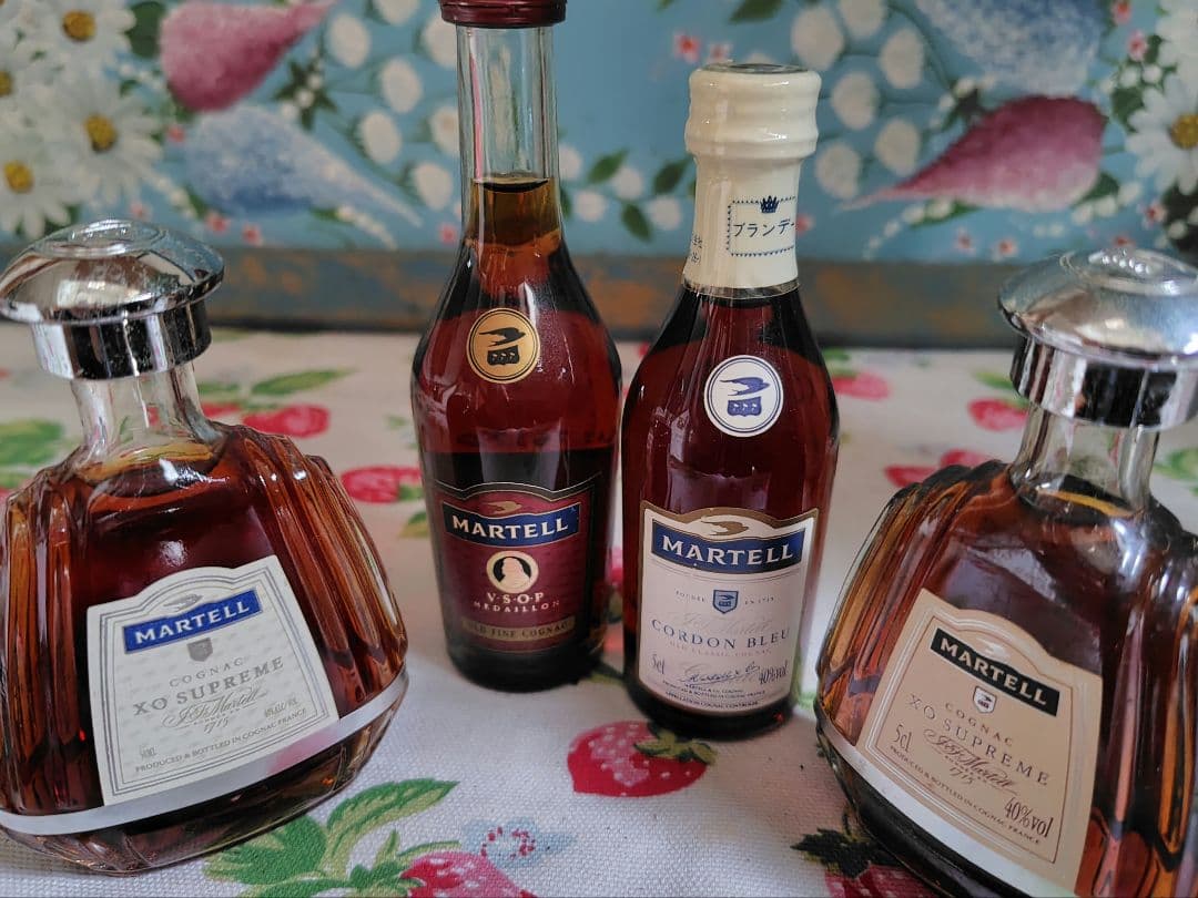 MARTELL 　マーテル　コニャック ミニボトル 4本セット