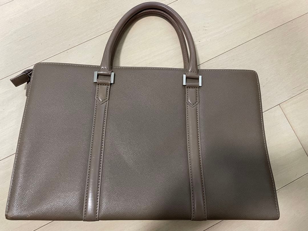 マッキントッシュロンドン 本革ブリーフケース グレージュ 日本製 三陽商会