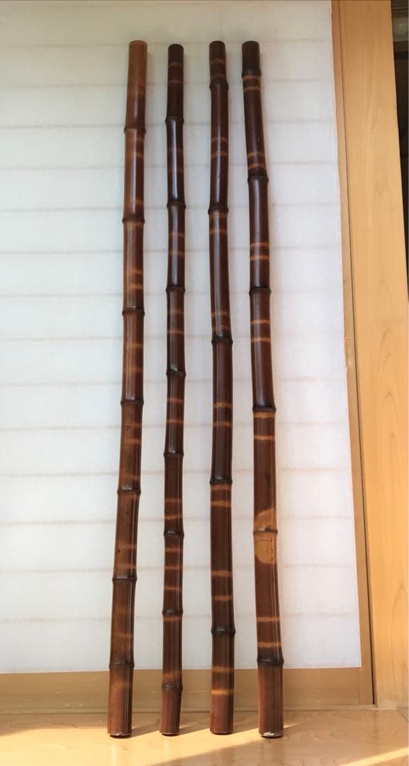 煤竹　すすたけ　155cm4本　∅約4~4.5㌢