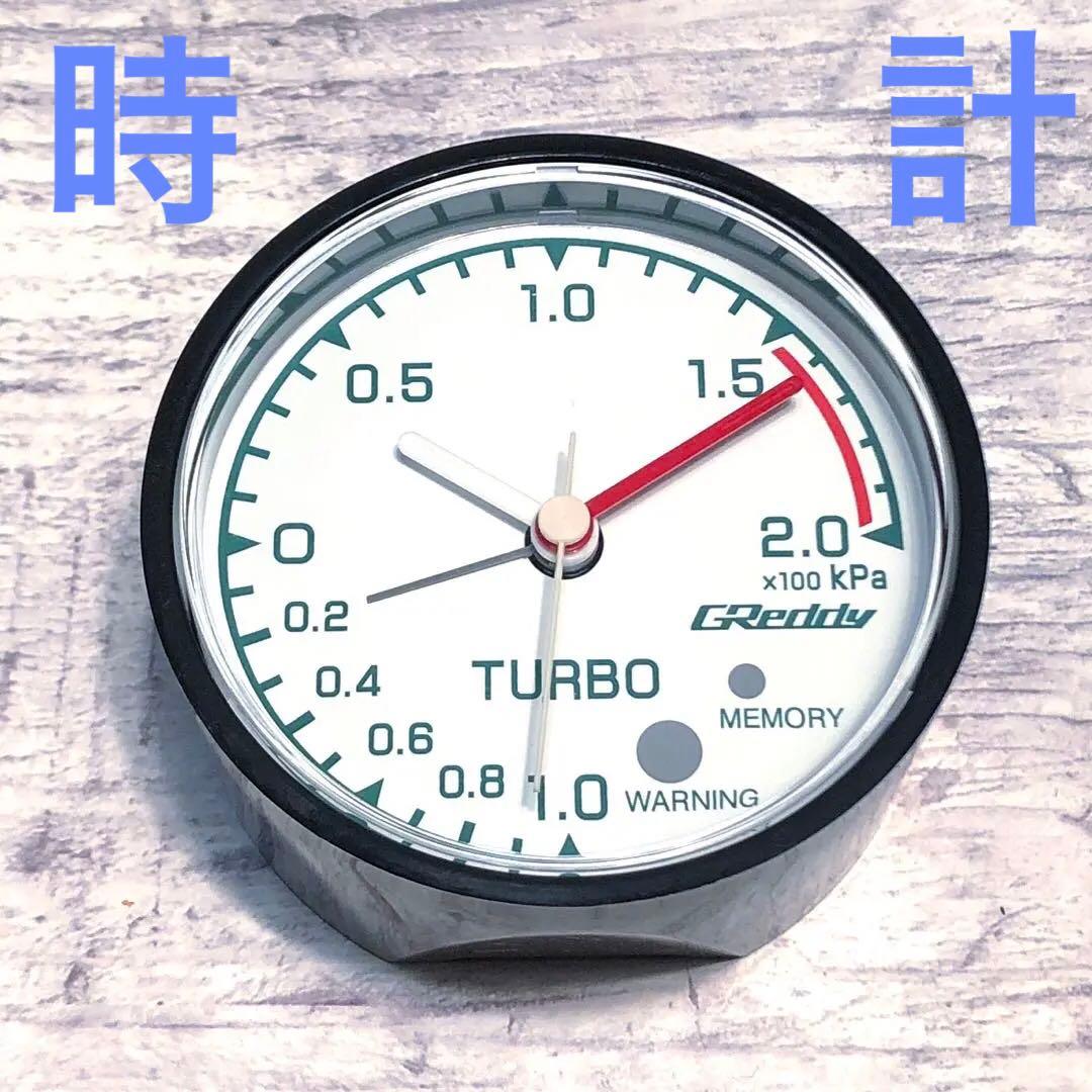 希少　GReddy ブーストメーター型　置時計　非売品　グレッディ　TRUST