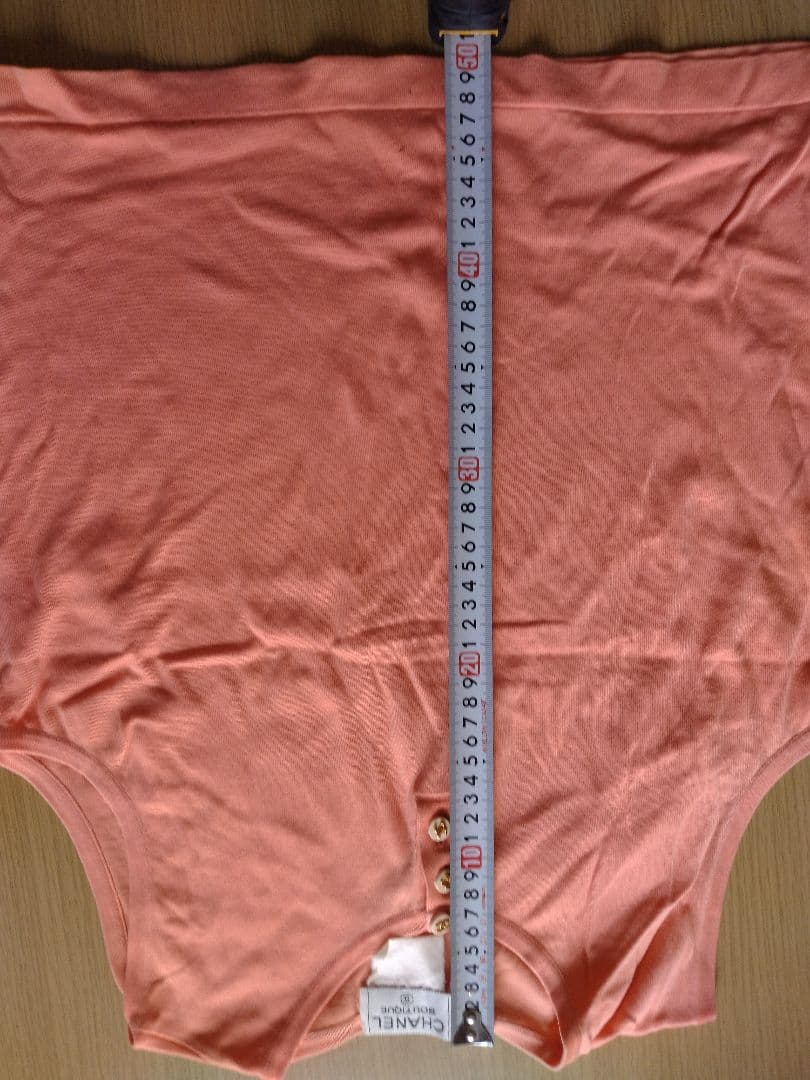 CHANEL ピンク タンクトップ ボタン付き サイズ42