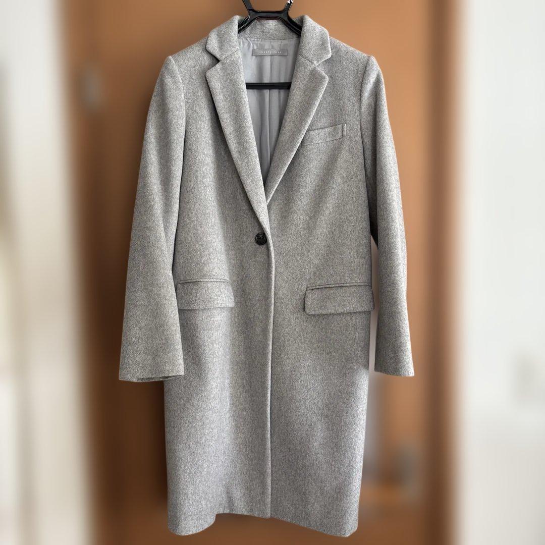 【極美品】theory luxe セオリーリュクス グレー チェスターコート