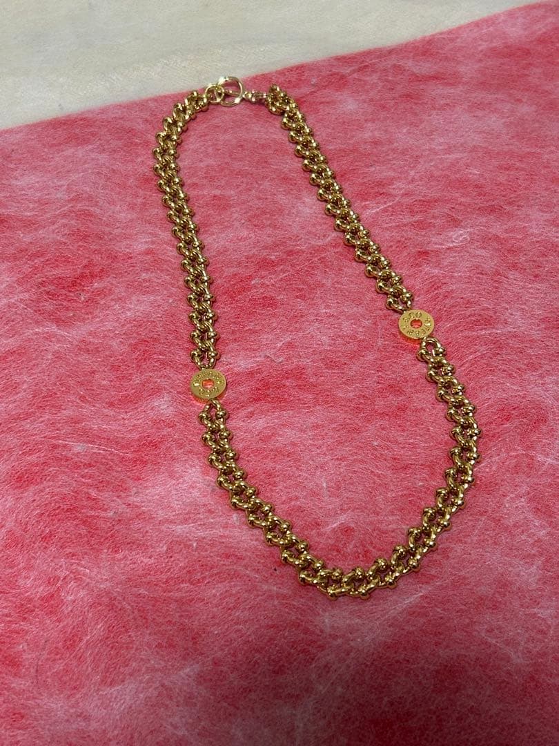 Tiffany刻印ゴールドカラーチェーン　50cm