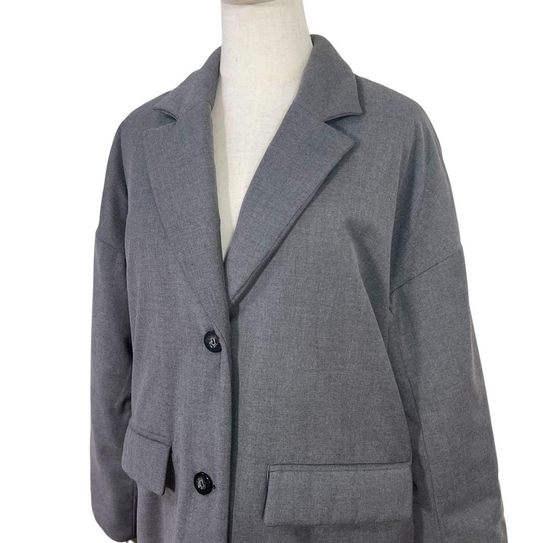 未使用級♡MICA&DEAL 中わた　チェスターコート　グレー　ロングコート