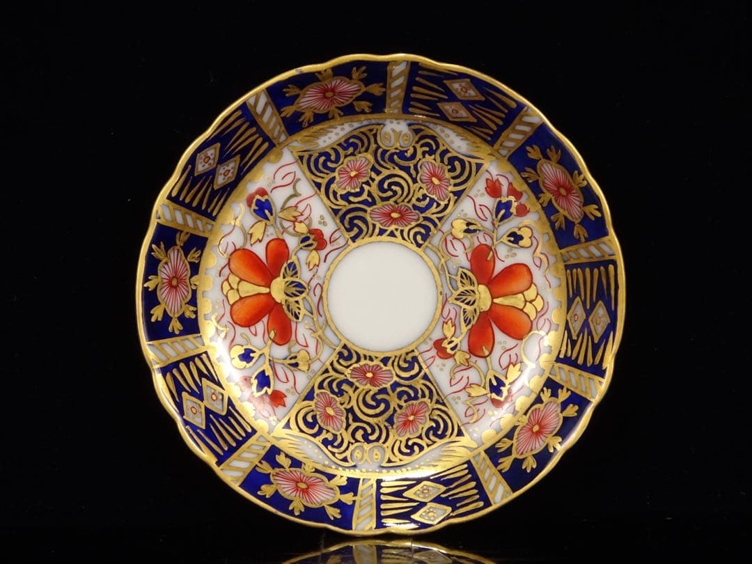 十二代　今泉　今右衛門　染錦　金彩　花文　珈琲碗　デミタス　カップ　ソーサー