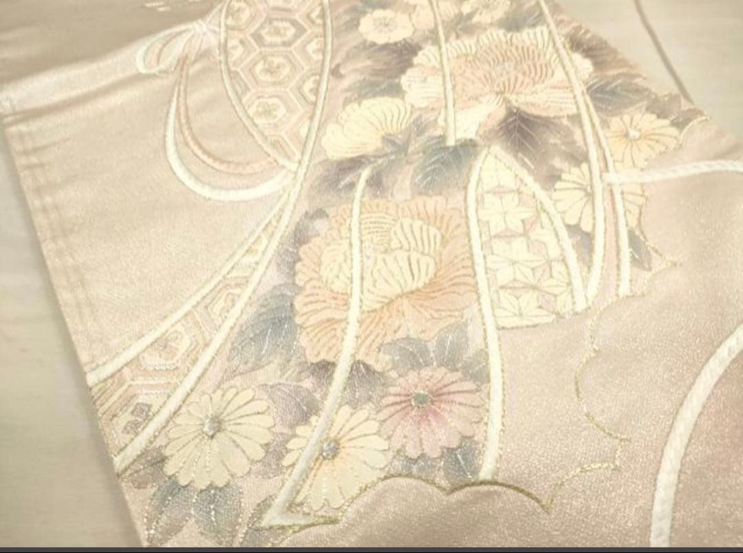 振袖 フルセット6点サイズS〜M 駒刺繍　流水鴛鴦花車文　暈し染め正絹