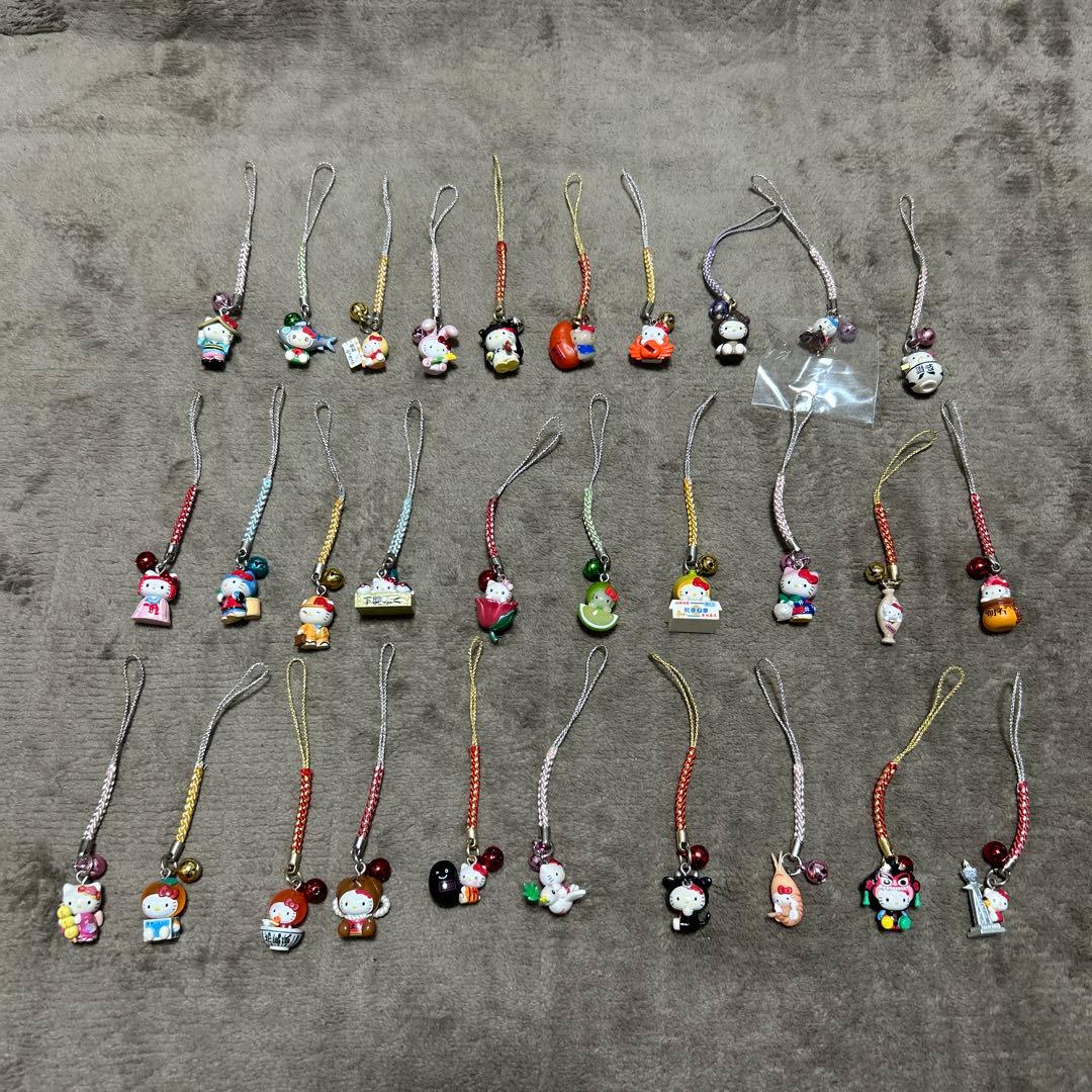 【廃盤】【レア】ご当地キティ　30個セット　根付き