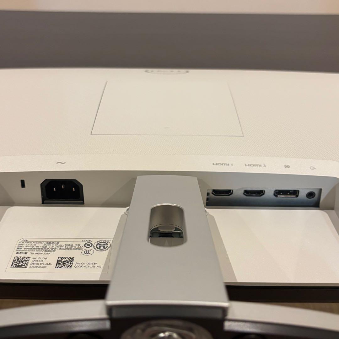 Dell S2721Q　27インチ 4K モニター ディスプレイ