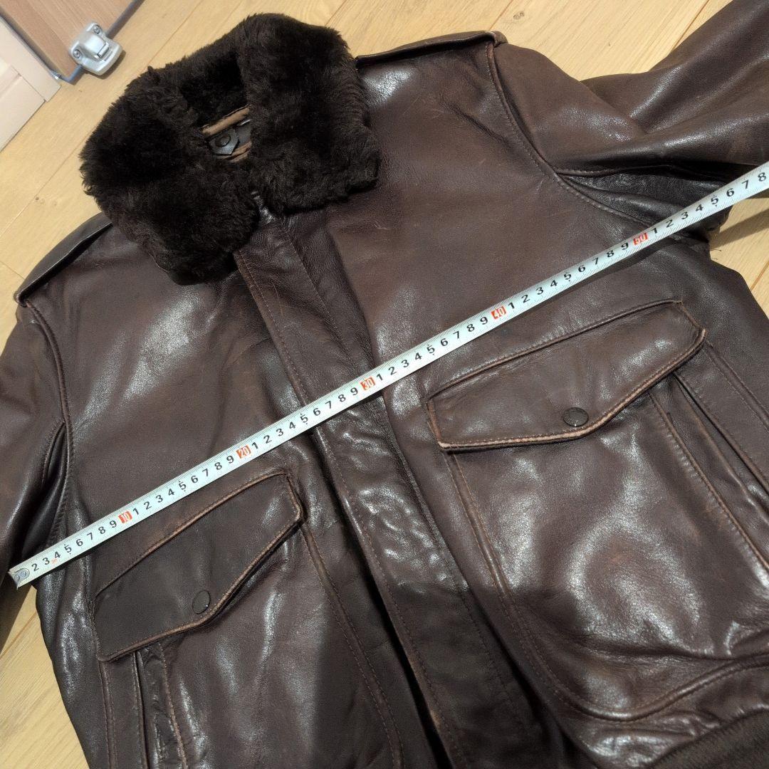 ファー付✨️schott ショット メンズ レザー シングルライダースジャケット