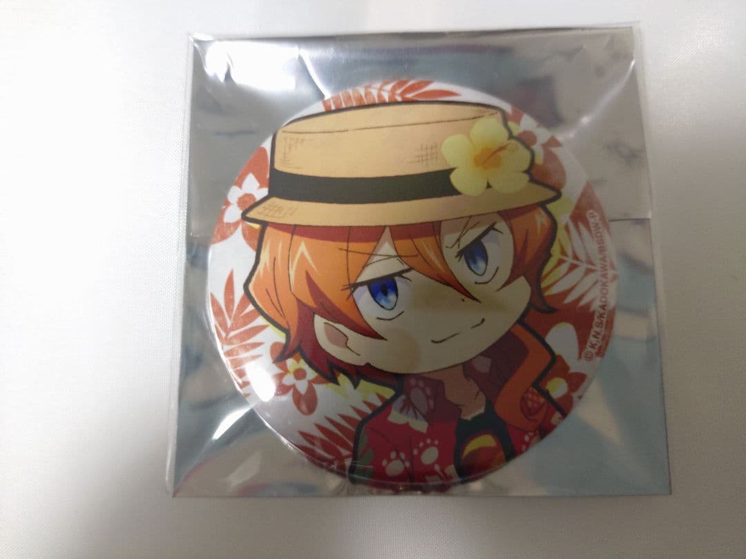 ごきげんサングラス　アロハ　中也　缶バッジ　文豪ストレイドッグス