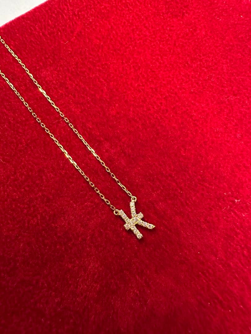 AHKAH イニシャルK K18アンクレット