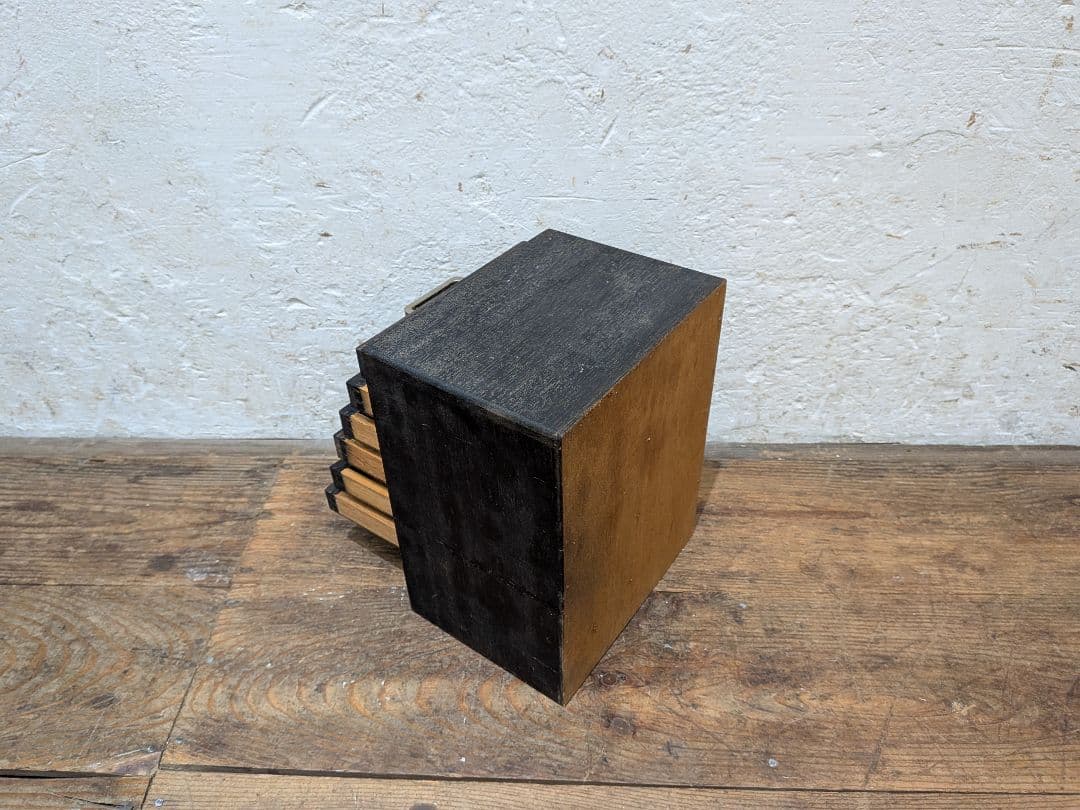 1114 ビンテージ　収納6杯　小引き出し　小物入れ　工業系　ケース　レトロ