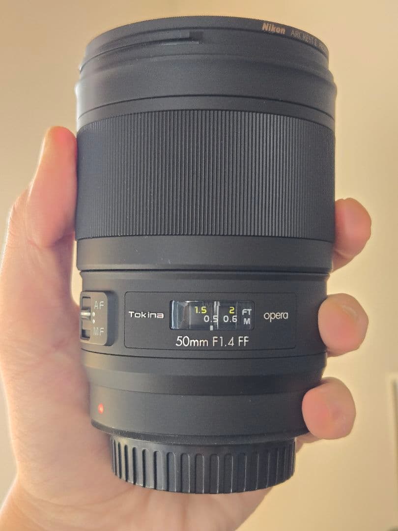 【高級フィルタ付】Tokina Opera 50mm F1.4 EFマウント用