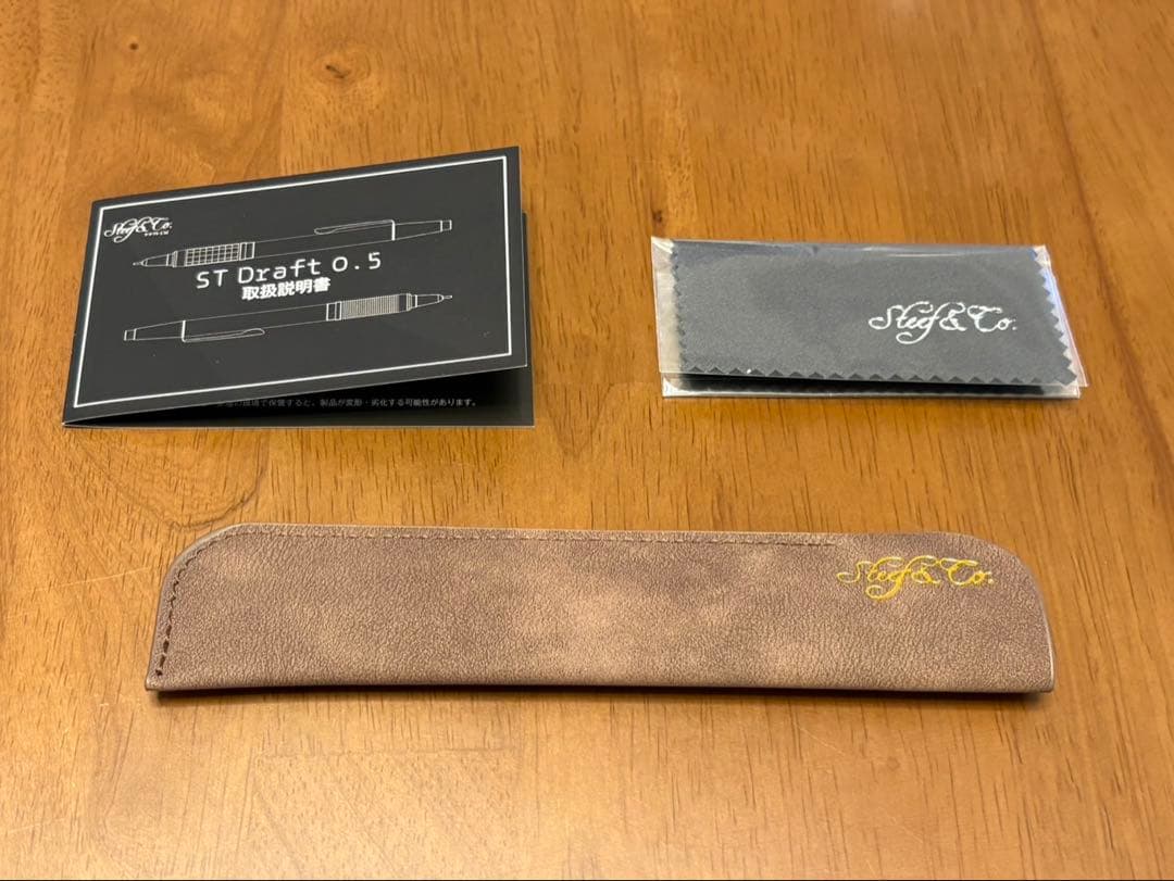 【おまけ付】Steef&Co. STドラフト スタビライズドウッド シャーペン
