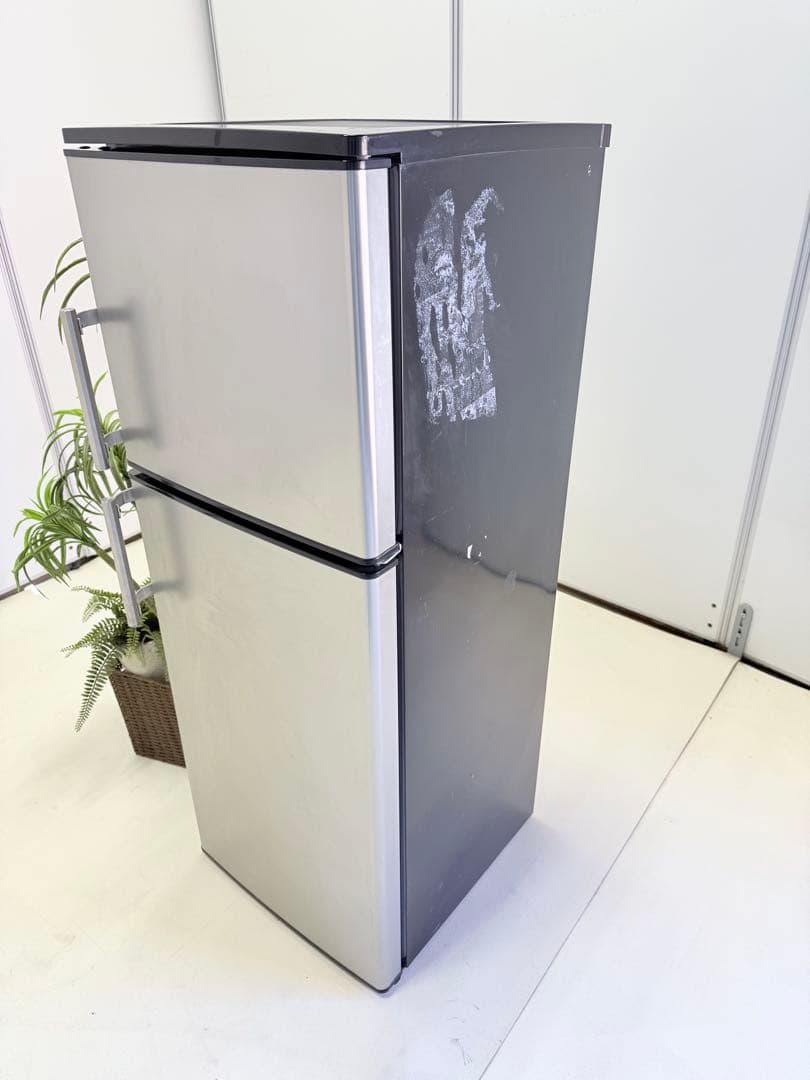 アズマ 冷蔵庫 136L スタイリッシュ ステンレス扉 2018年製