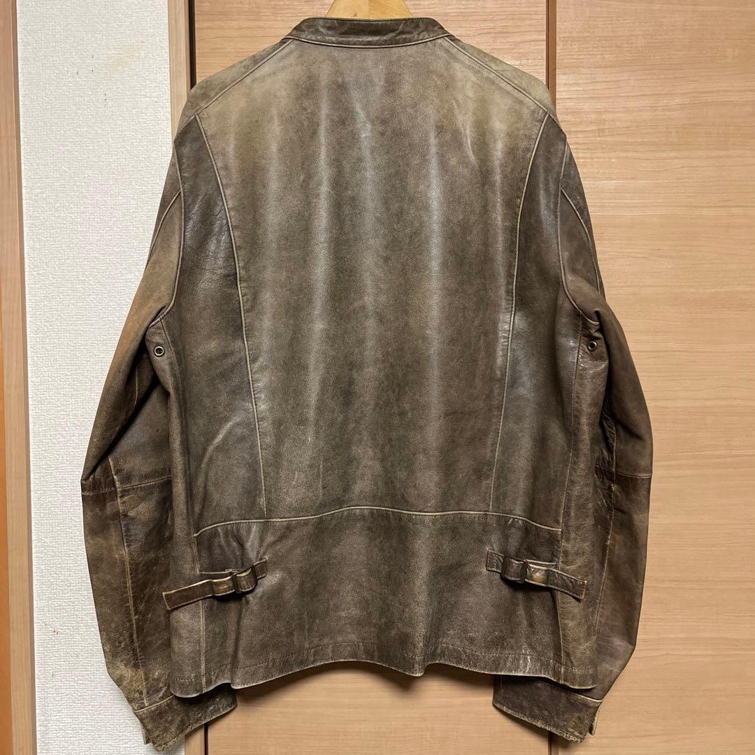 ヴィンテージ加工【インターナショナルギャラリービームス】シングルレザーライダース