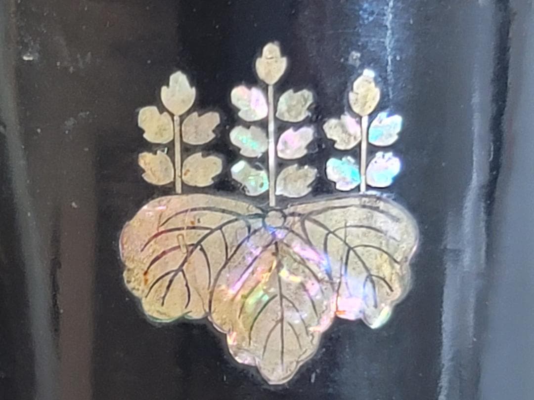 古美術 中次 螺鈿 高台寺 棗 長寛造 共箱 茶道具