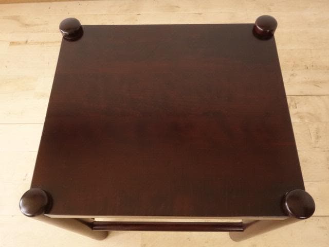 北海道民芸家具　ミニテーブル　花台　再塗装済　USED