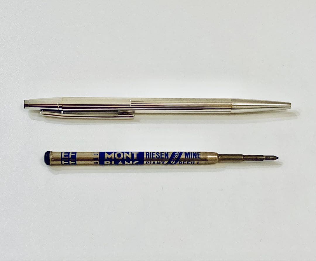 プラチナ仕上げ◆モンブラン高級ボールペン ノブレスMONTBLANC 1970s